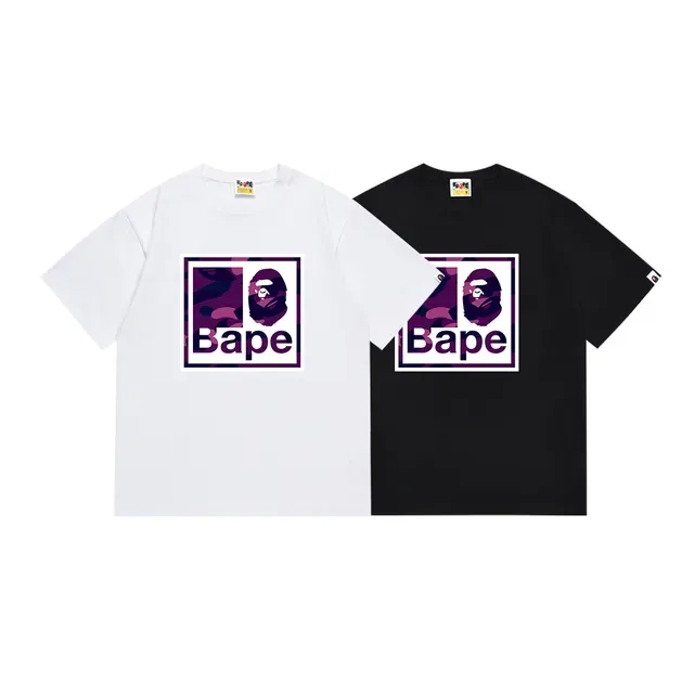A Bathing Ape Box Logo Camo Graphic T-Shirt 2