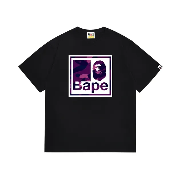 A Bathing Ape Box Logo Camo Graphic T-Shirt 4