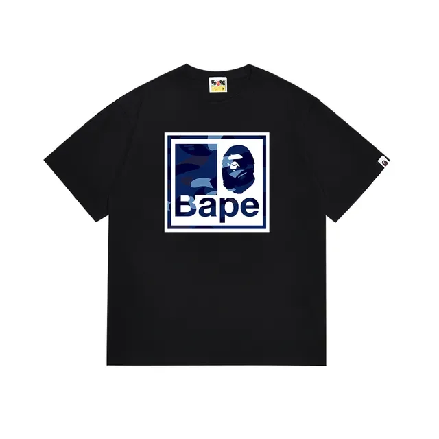 A Bathing Ape Box Logo Camo Graphic T-Shirt 7