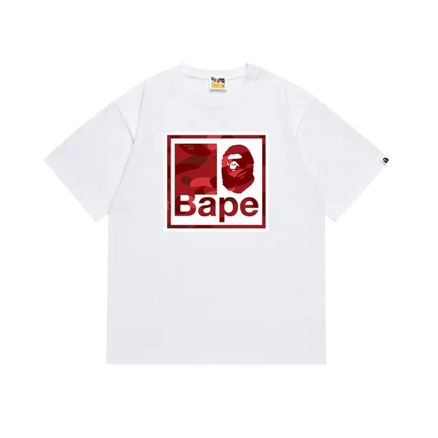 A Bathing Ape Box Logo Camo Graphic T-Shirt 8