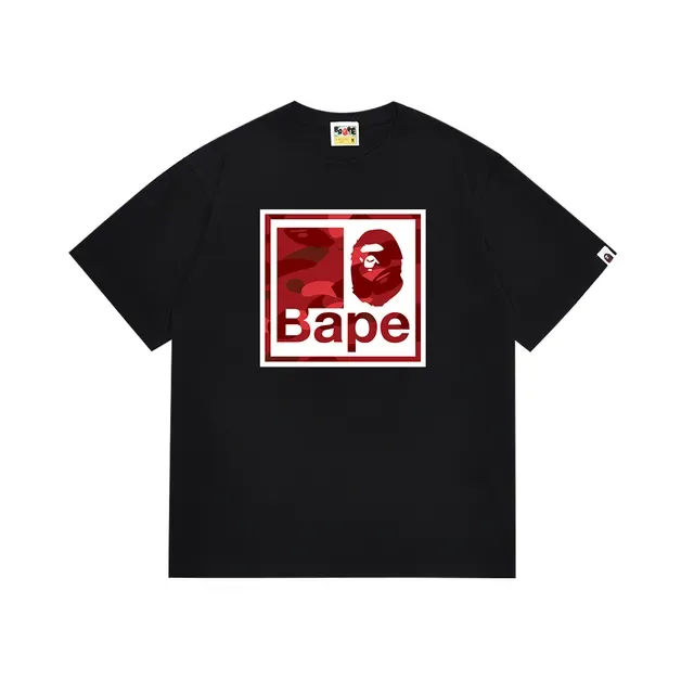 A Bathing Ape Box Logo Camo Graphic T-Shirt 9