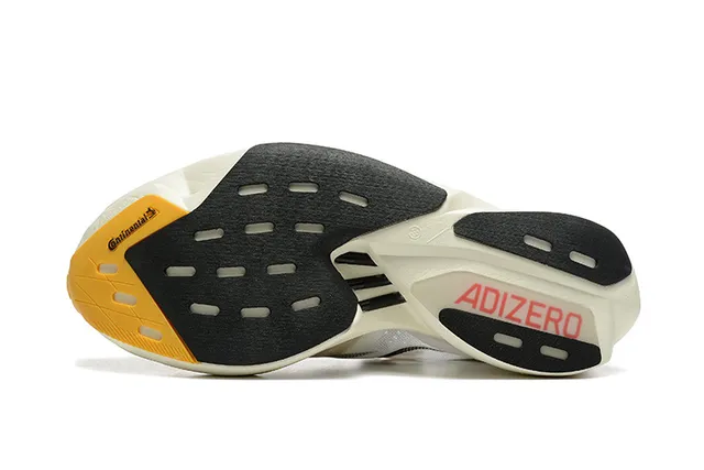 Adidas Adios Pro 3 Lightstrike Pro White Gray Yellow Coral Running Shoes 4