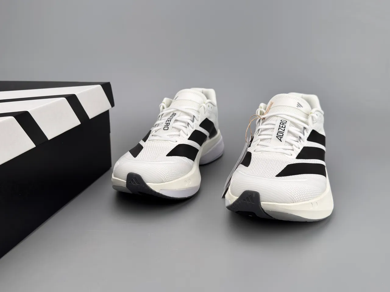 Adidas Adizero Boston 13 White Black Chaussures de course 4