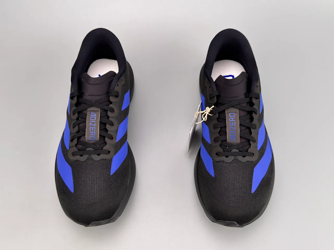 Adidas Adizero Evo.S chaussures de course noires et bleues 9