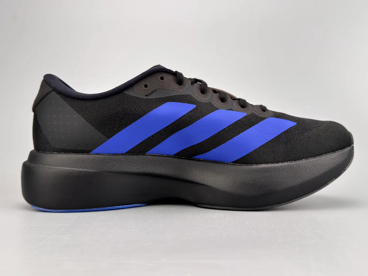 Adidas Adizero Evo.S chaussures de course noires et bleues 10