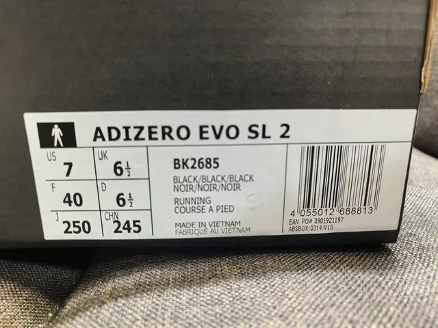 Adidas Adizero Evo SL 2 Black Lifestyle Sneakers 2