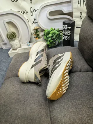 Adidas Adizero Evo SL ATR Beige Gray Lifestyle Sneakers 6