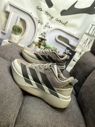 Adidas Adizero Evo SL ATR Beige Gray Lifestyle Sneakers 7
