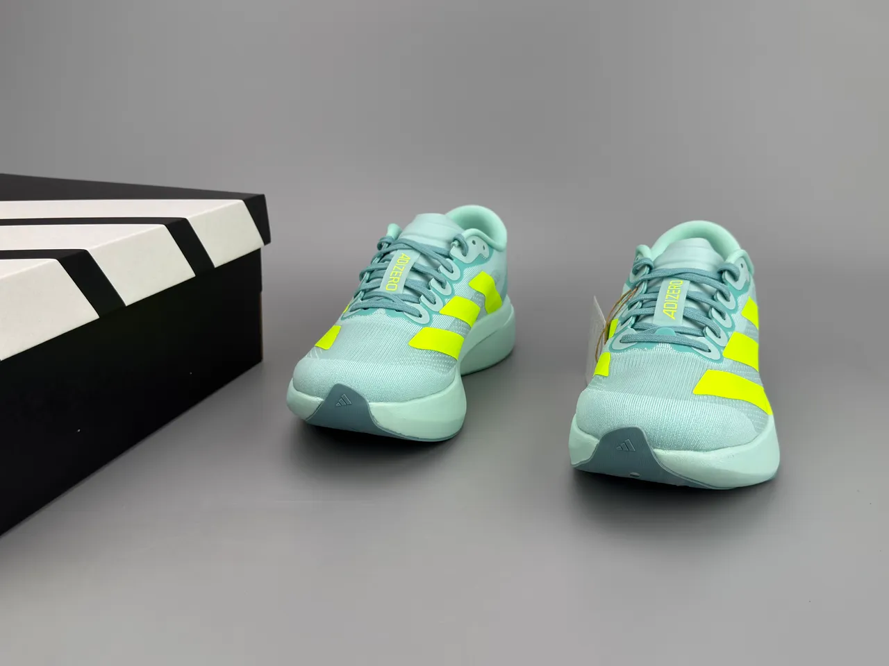 Adidas Adizero Evo SL Chaussures de course Vert menthe Jaune néon 5