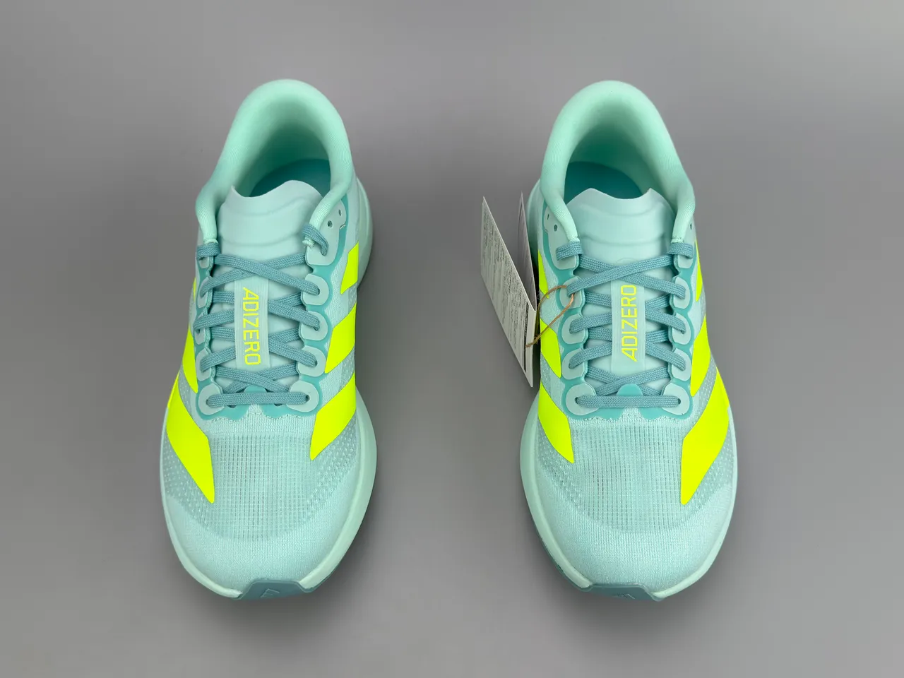 Adidas Adizero Evo SL Chaussures de course Vert menthe Jaune néon 9