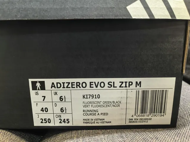 Adidas Adizero Evo SL Neon Lime Green Black Lifestyle Sneakers 2