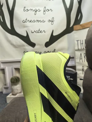 Adidas Adizero Evo SL Neon Lime Green Black Lifestyle Sneakers 3