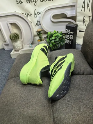 Adidas Adizero Evo SL Neon Lime Green Black Lifestyle Sneakers 6