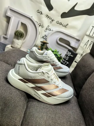 Adidas Adizero Lightstrike Pro Off-White and Metallic Bronze Lifestyle Sneakers 3