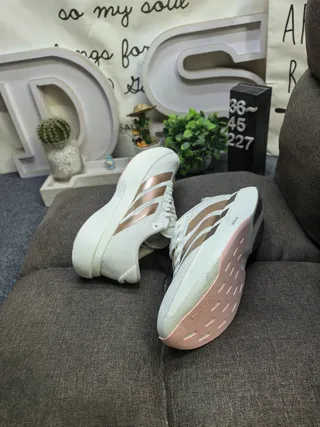 Adidas Adizero Lightstrike Pro Off-White and Metallic Bronze Lifestyle Sneakers 6