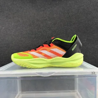 Adidas Adizero नियोन नींबू हरा नारंगी काला बास्केटबॉल जूते