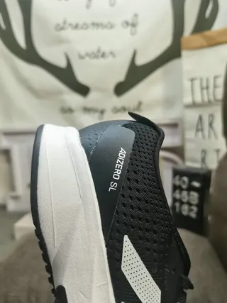 Adidas Adizero SL White Black Tênis de corrida 3