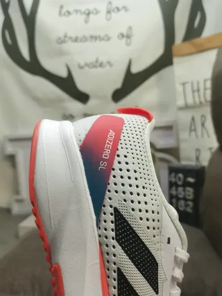 Adidas Adizero SL White Black Tênis de corrida 23