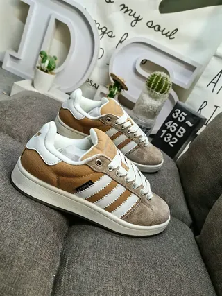 Adidas Army Green Navy Olive Suede And Corduroy Upper Blue Three-Stripe Overlay Lifestyle Sneakers 9