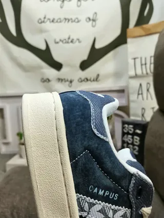 Adidas Army Green Navy Olive Suede And Corduroy Upper Blue Three-Stripe Overlay Lifestyle Sneakers 13