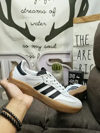 Adidas Army Green Yellow Low-Top Suede-Leather Hybrid Lifestyle Sneakers 5