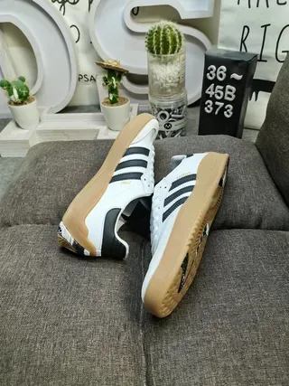 Adidas Army Green Yellow Low-Top Suede-Leather Hybrid Lifestyle Sneakers 6