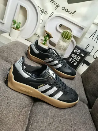 Adidas Army Green Yellow Low-Top Suede-Leather Hybrid Lifestyle Sneakers 19