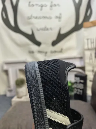 Adidas 米色棕色 无带 玛丽珍 系带 麂皮鞋面 生活方式运动鞋 13