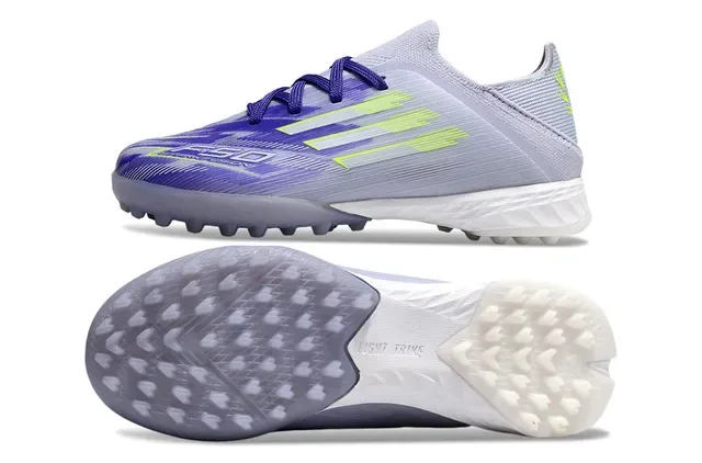Adidas Bege Laranja Upper de Malha Com Três Listras Chuteiras de Futebol para Gramado Artificial 8