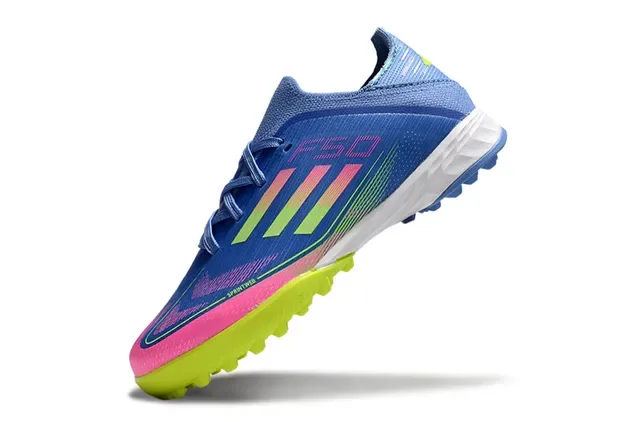Adidas Bege Laranja Upper de Malha Com Três Listras Chuteiras de Futebol para Gramado Artificial 12