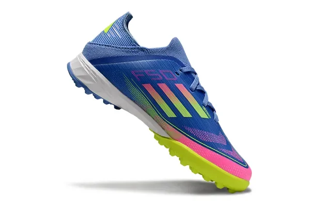 Adidas Bege Laranja Upper de Malha Com Três Listras Chuteiras de Futebol para Gramado Artificial 14