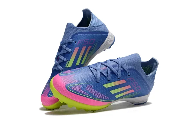 Adidas Bege Laranja Upper de Malha Com Três Listras Chuteiras de Futebol para Gramado Artificial 17