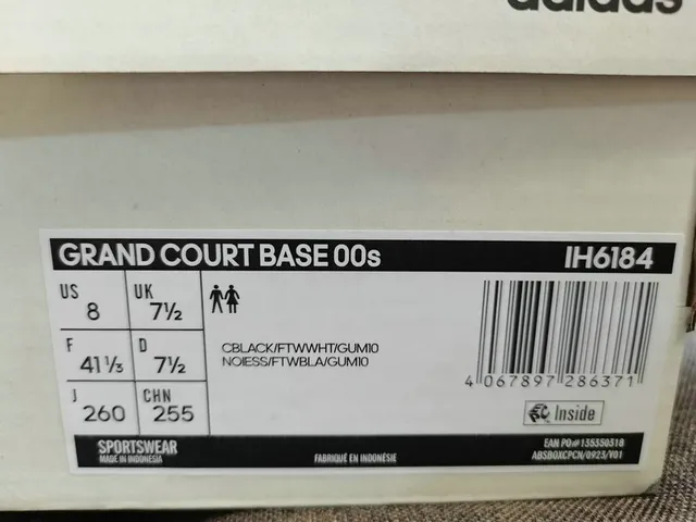 Adidas Black and White Three-Stripe Lifestyle Sneakers 2
