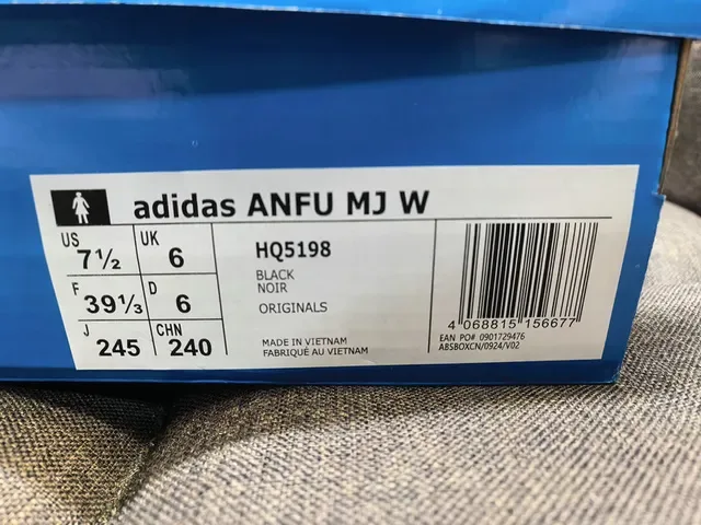 Adidas Black Blue Leather Upper Three-Stripe Side Panel Lifestyle Sneakers 2