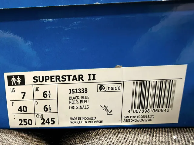 Adidas Black Blue Shell-Toe Three-Stripe Side Panel Lifestyle Sneakers 2