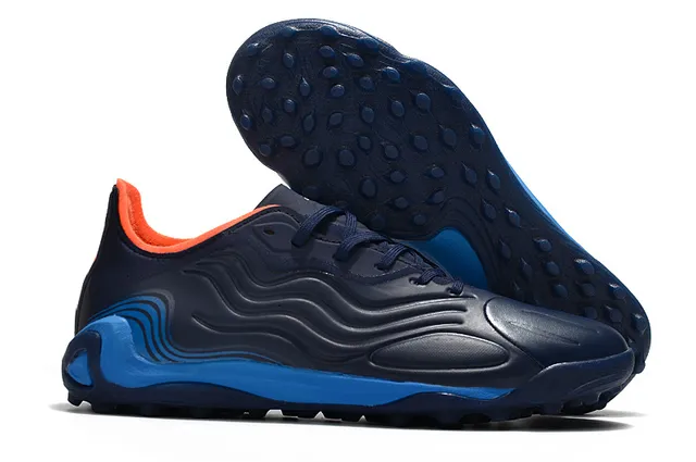 Adidas Noir Multicolore Bas Coupe Tige Synthétique Lacets Asymétriques Chaussures de Football Gazon 10