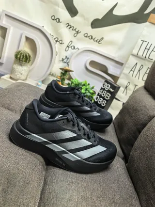 Adidas Black Silver Low-Top Platform Sole Lifestyle Sneakers 9