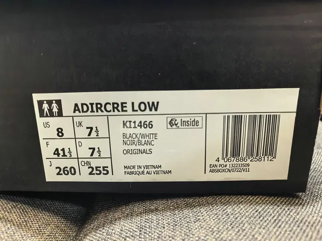 Adidas Black White Low-Top Suede-Textile Upper Lifestyle Sneakers 2