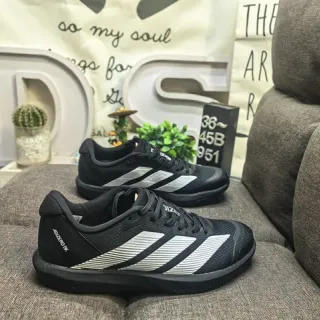 Adidas Black White Mesh Upper Three-Stripe Side Panel Lifestyle Sneakers