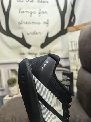 Adidas Black White Mesh Upper Three-Stripe Side Panel Lifestyle Sneakers 3