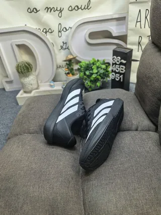 Adidas Black White Mesh Upper Three-Stripe Side Panel Lifestyle Sneakers 6