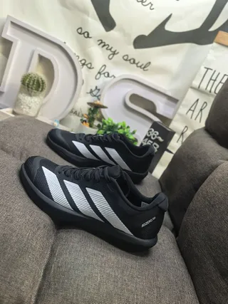 Adidas Black White Mesh Upper Three-Stripe Side Panel Lifestyle Sneakers 7