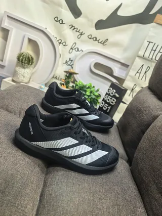 Adidas Black White Mesh Upper Three-Stripe Side Panel Lifestyle Sneakers 9
