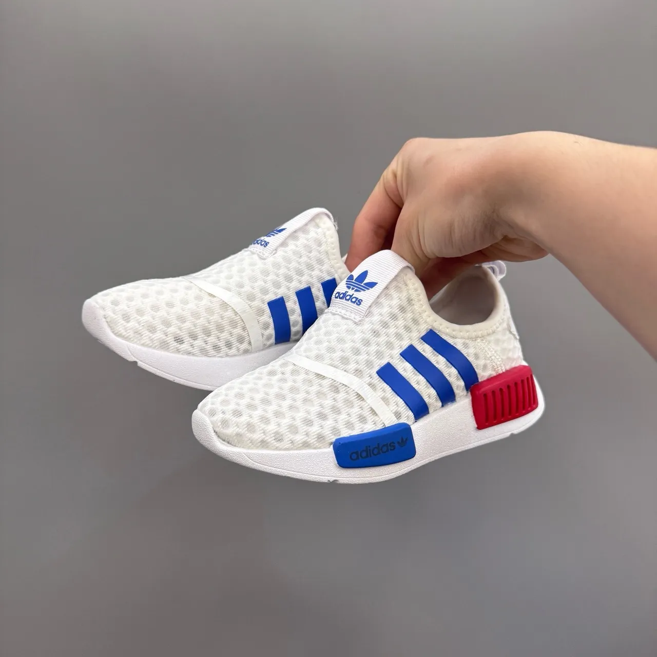 Adidas Black White Slip-On Mesh Upper Lifestyle Sneakers 12