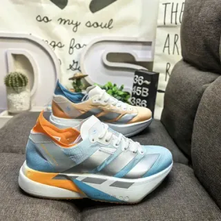 एडिडास नीली नारंगी Sculpted Midsole Reflective Silver Panels स्नीकरज़