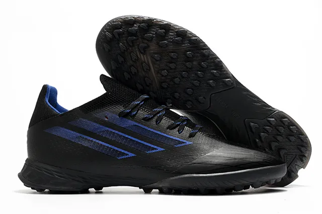 Adidas Azul Rosa Tênis de Futebol com Upper de Malha Leve Sistema de Cadarço Assimétrico Gramado Artificial 3