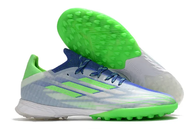 Adidas Azul Rosa Tênis de Futebol com Upper de Malha Leve Sistema de Cadarço Assimétrico Gramado Artificial 5