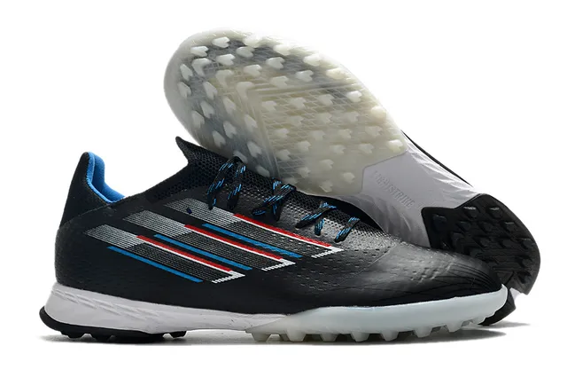 Adidas Azul Rosa Tênis de Futebol com Upper de Malha Leve Sistema de Cadarço Assimétrico Gramado Artificial 13