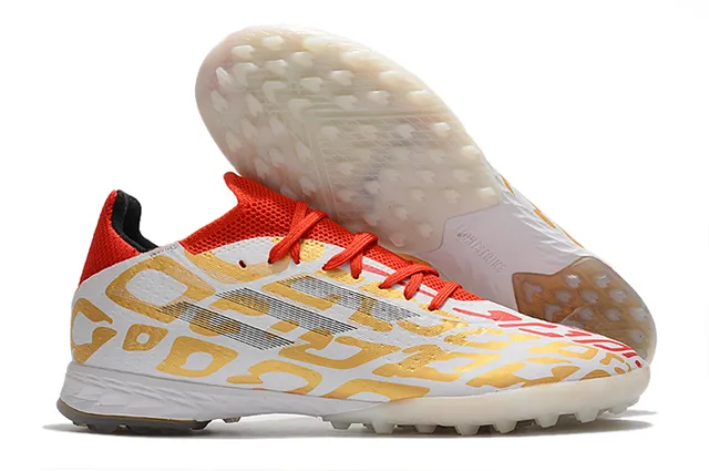 Adidas Azul Rosa Tênis de Futebol com Upper de Malha Leve Sistema de Cadarço Assimétrico Gramado Artificial 15