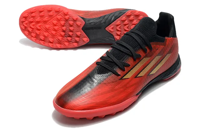 Adidas Azul Rosa Tênis de Futebol com Upper de Malha Leve Sistema de Cadarço Assimétrico Gramado Artificial 24